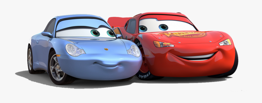 Cars Mcqueen Lightning Mater Carrera Sally Pixar Clipart - Lightning Mcqueen And Sally Png, Transparent Clipart