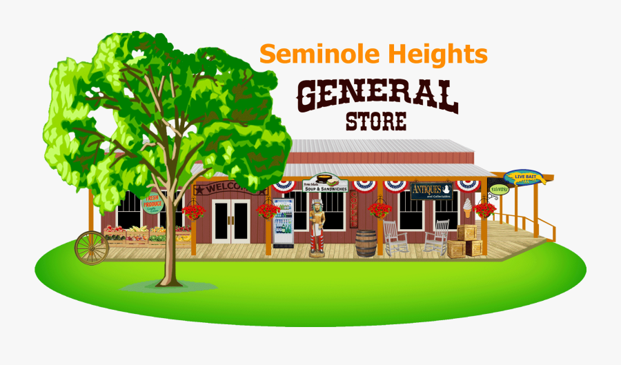 Shop Clipart Tienda - Seminole Heights General Store, Transparent Clipart