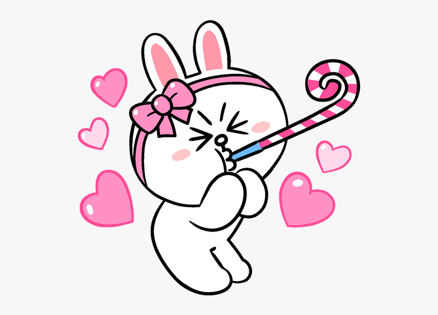 Linefriends Brown Cony Balloons Cute Party Birthday - Happy Birthday Line Friends, Transparent Clipart