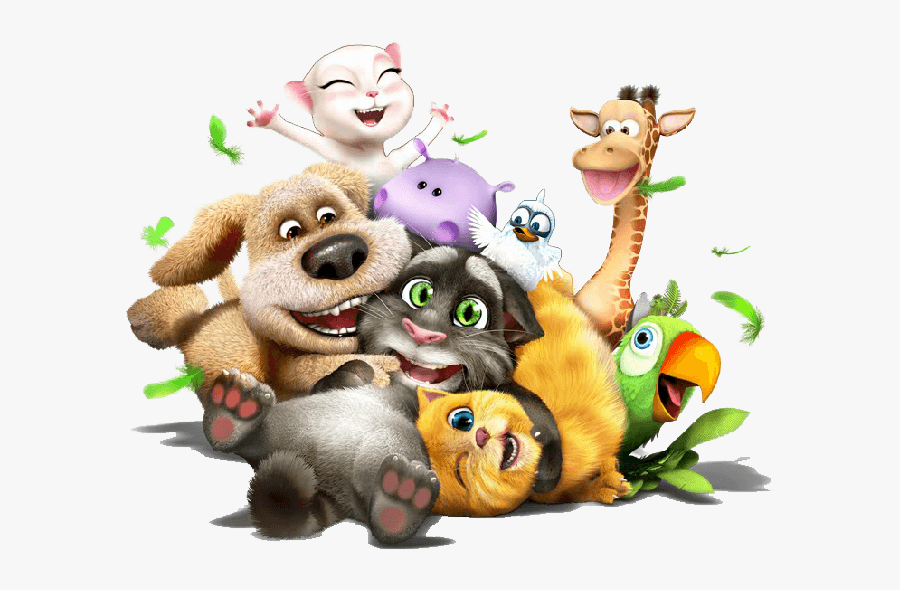 Transparent Group Of Friends Png - T Shirt Talking Tom, Transparent Clipart