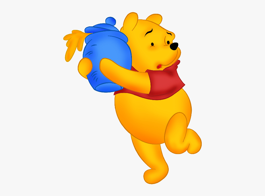 Winnie The Pooh Images - Winnie The Pooh And Bee, Transparent Clipart