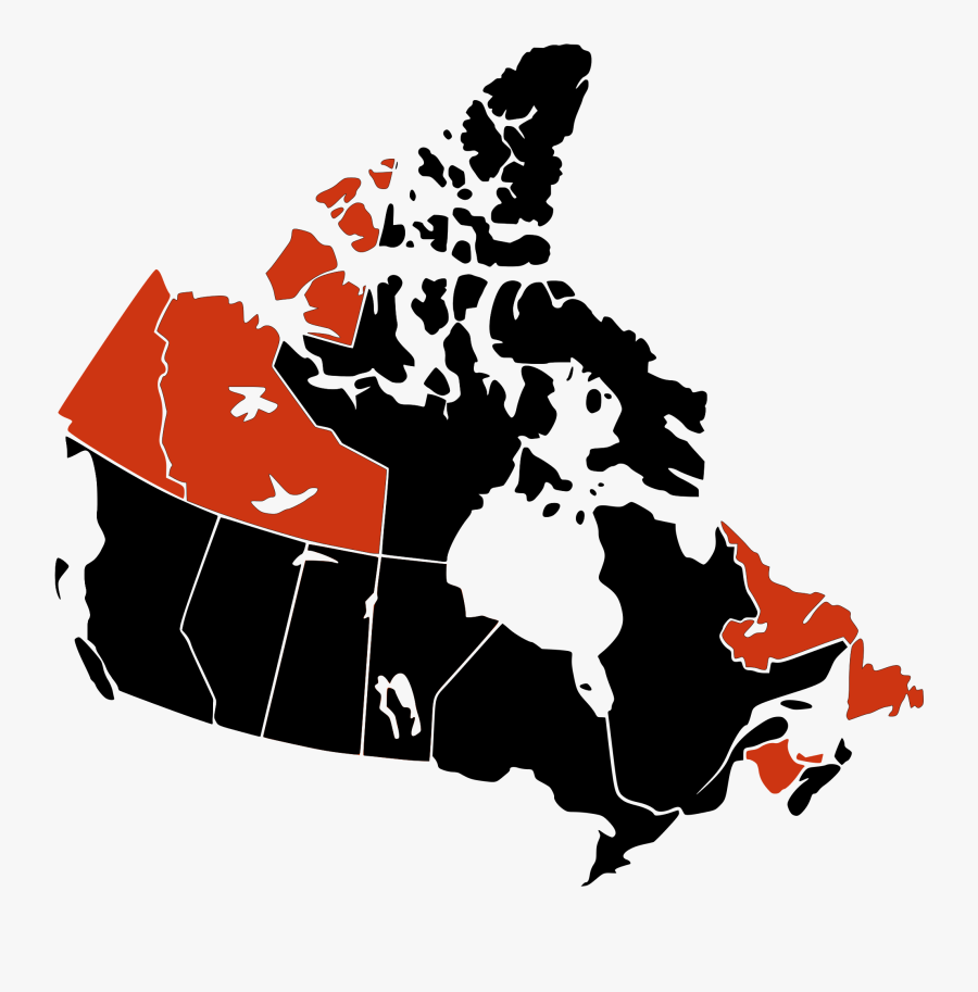 Commons Clipart Flu - Provincial Political Map Of Canada, Transparent Clipart