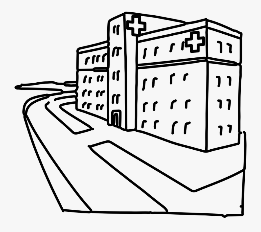 Hospital Coloring Pages, Transparent Clipart
