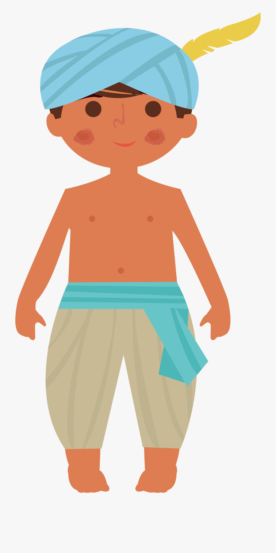 India Boy Illustration - Illustration, Transparent Clipart