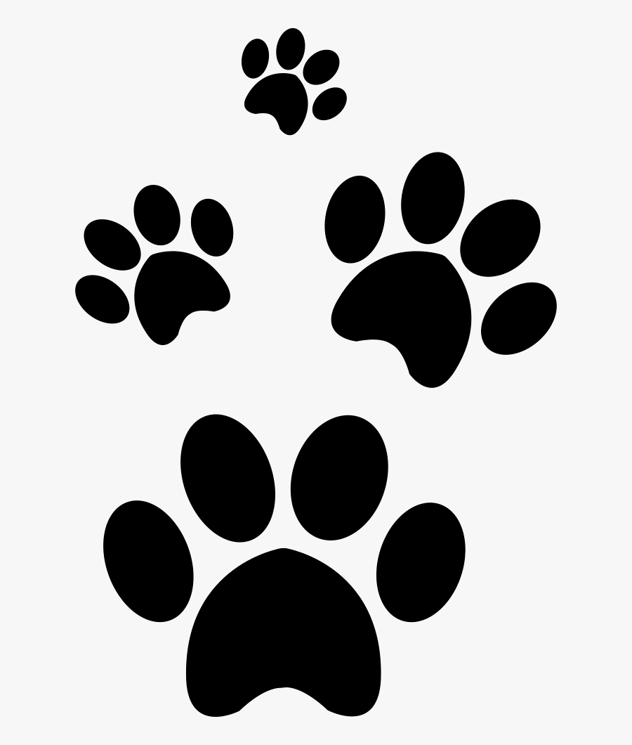 Paw,design,pattern,clip Art,font,black And White,circle,footprint - Heart With Paw Print, Transparent Clipart