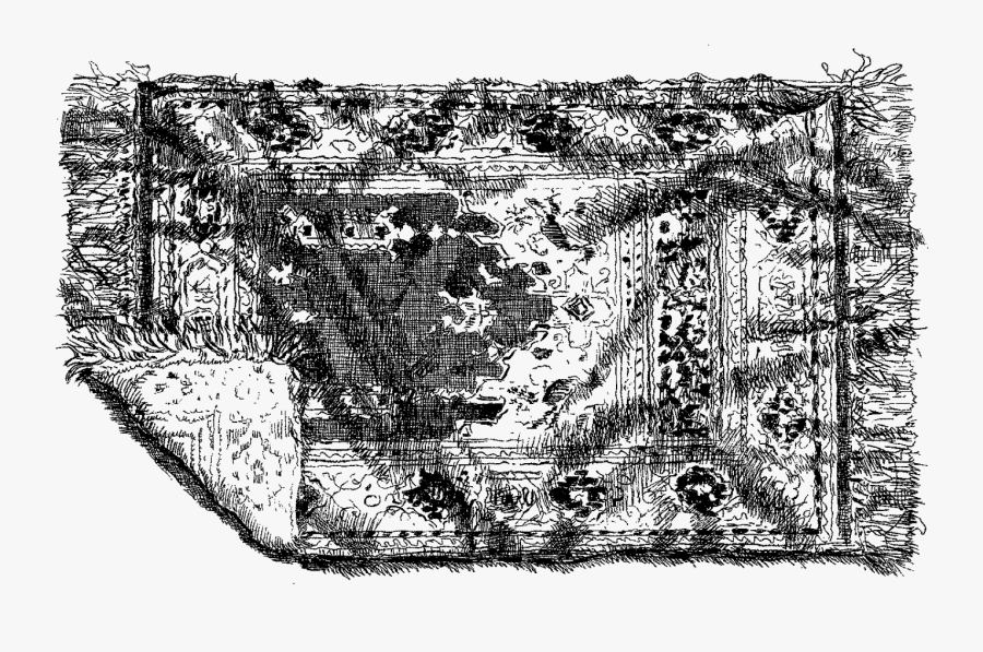 Rug Household Oriental Illustration - Drawing, Transparent Clipart