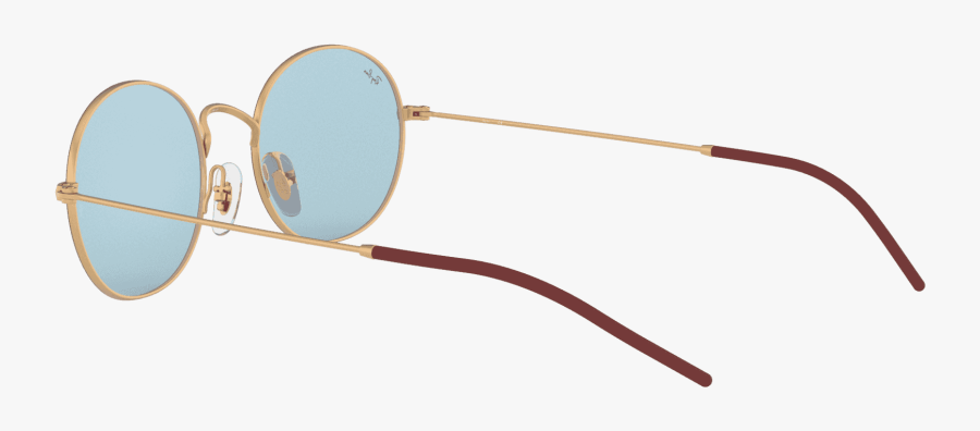 Metal Oval Sunglasses In Blue On Gold Clipart , Png - Bronze, Transparent Clipart