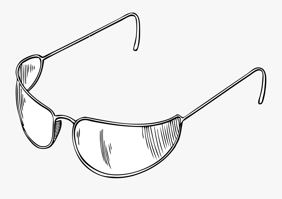 Clipart - Sun Glass Png Clipart Black And White, Transparent Clipart