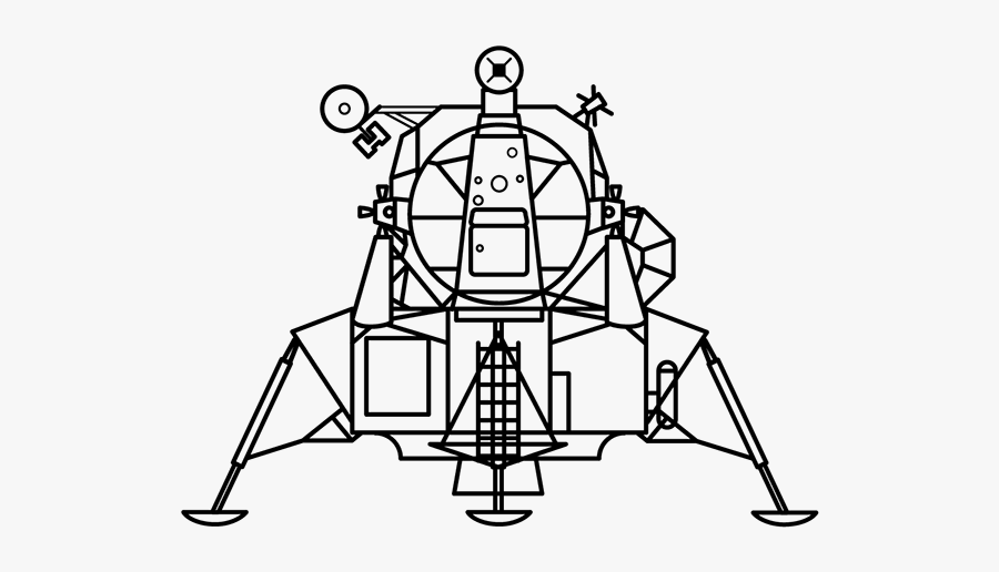 Apollo Lunar Module Drawings, Transparent Clipart