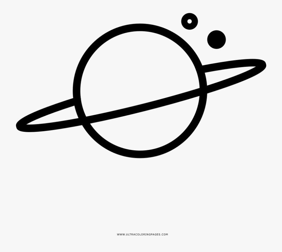 Saturn Coloring Page - Saturno Para Colorear, Transparent Clipart