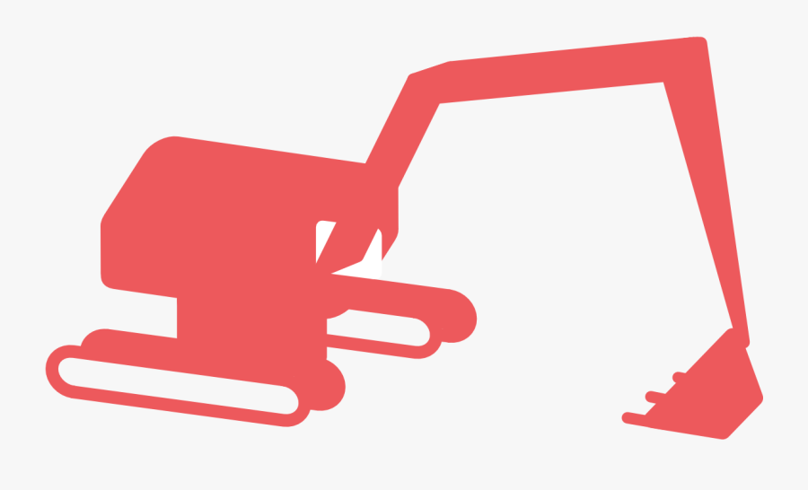Excavator, Transparent Clipart