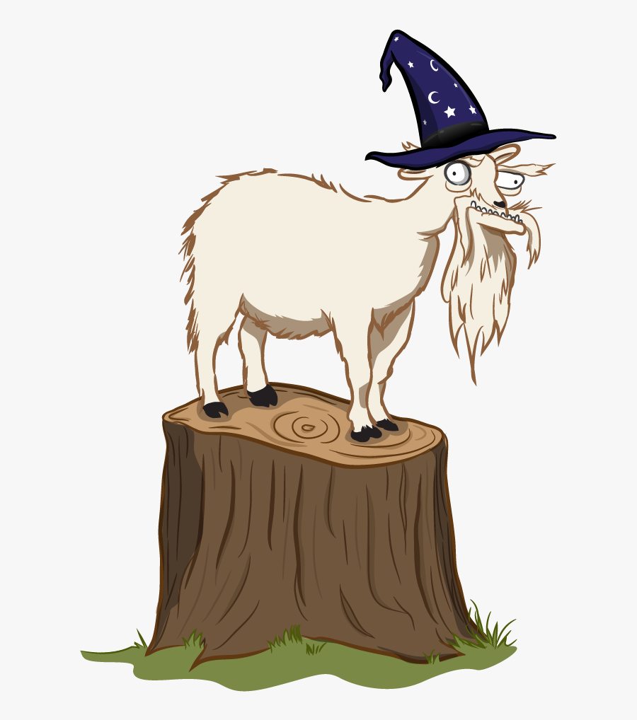 All-seeing Goat Wizard - Cartoon, Transparent Clipart
