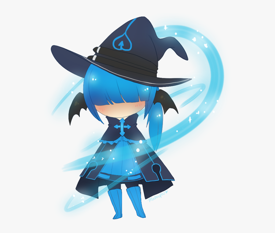 Drawing Wizard Cute Royalty Free Library - Anime Chibi Wizard, Transparent Clipart