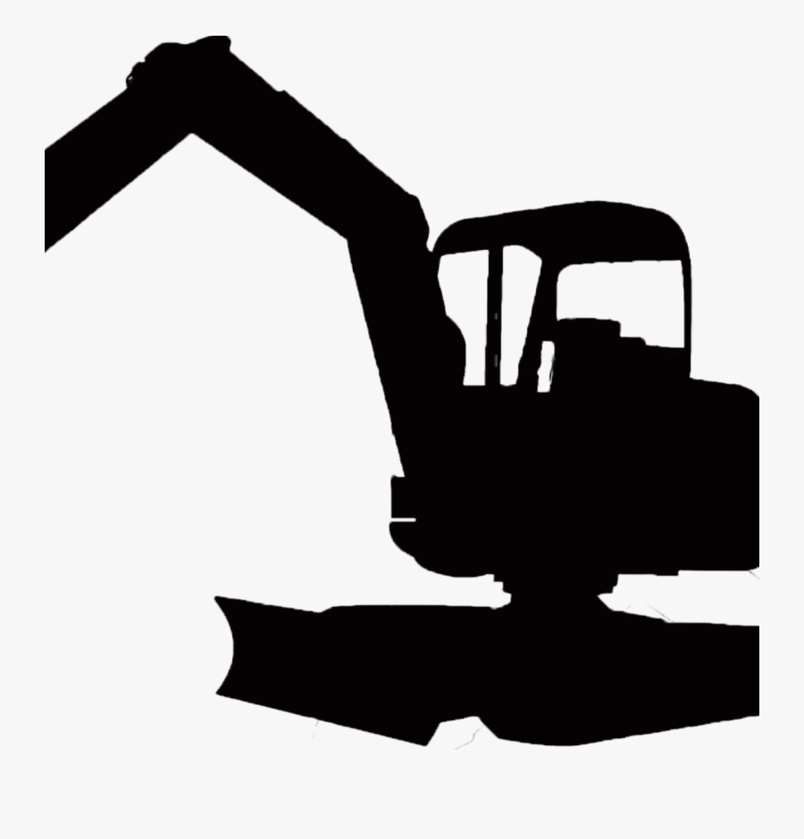 Digger Silhouette, Transparent Clipart