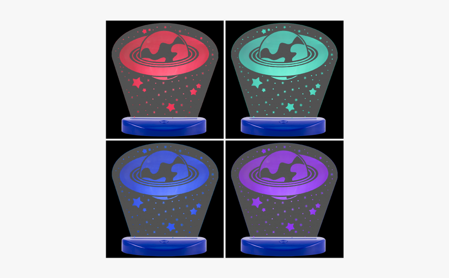 Lights By Night Color-changing Nightlight, Saturn And - Illustration, Transparent Clipart