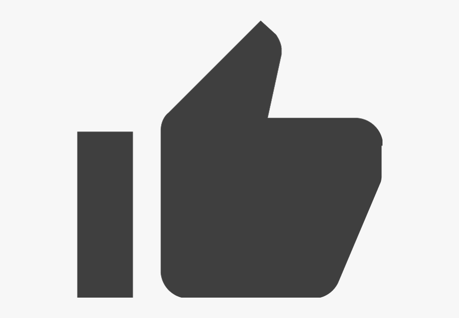 Thumb Up Button Grey - Thumbs Up Button Png, Transparent Clipart