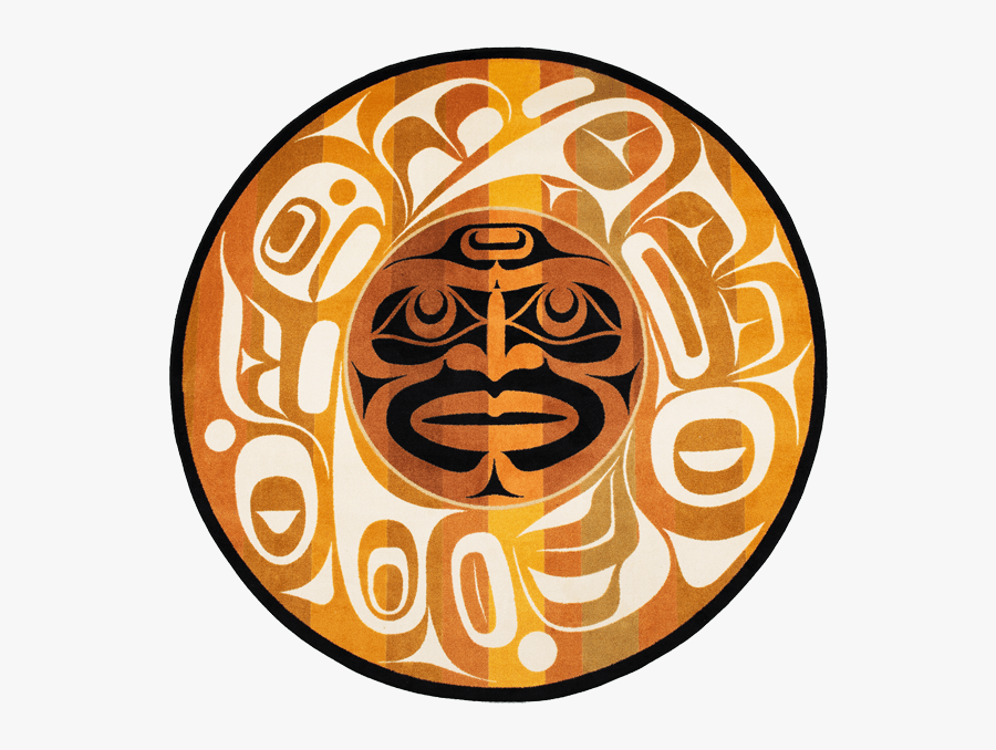 Moon Mask Natural 8ft Round Rug - Circle, Transparent Clipart