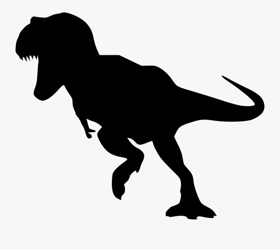 Transparent Dinosaur Clipart Black And White - T Rex No Background , Free T...