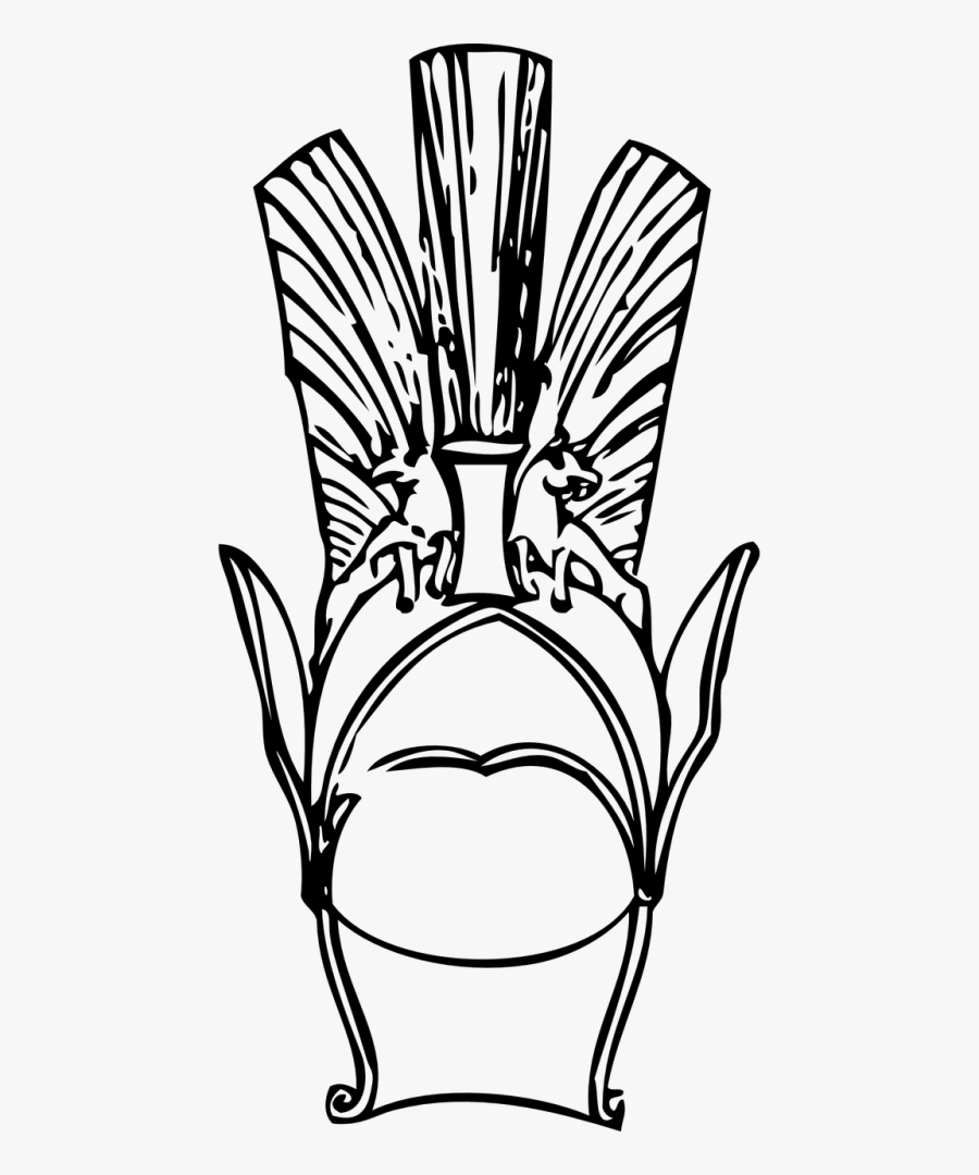 Helmet Armor Fighter - Greek Helmet, Transparent Clipart