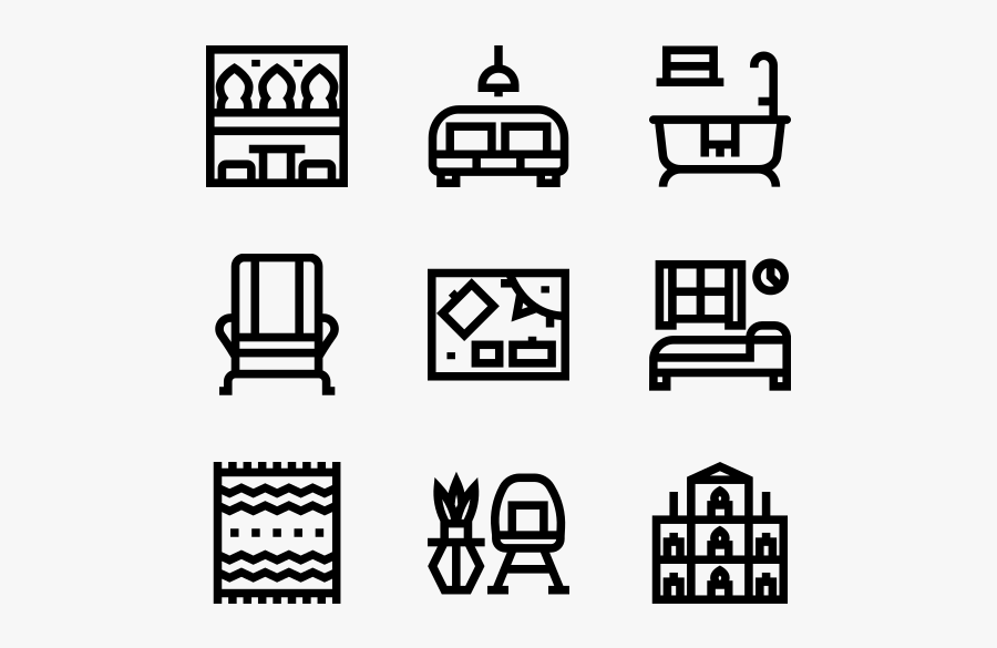 Home Decoration - Fireplace Icon Top View, Transparent Clipart