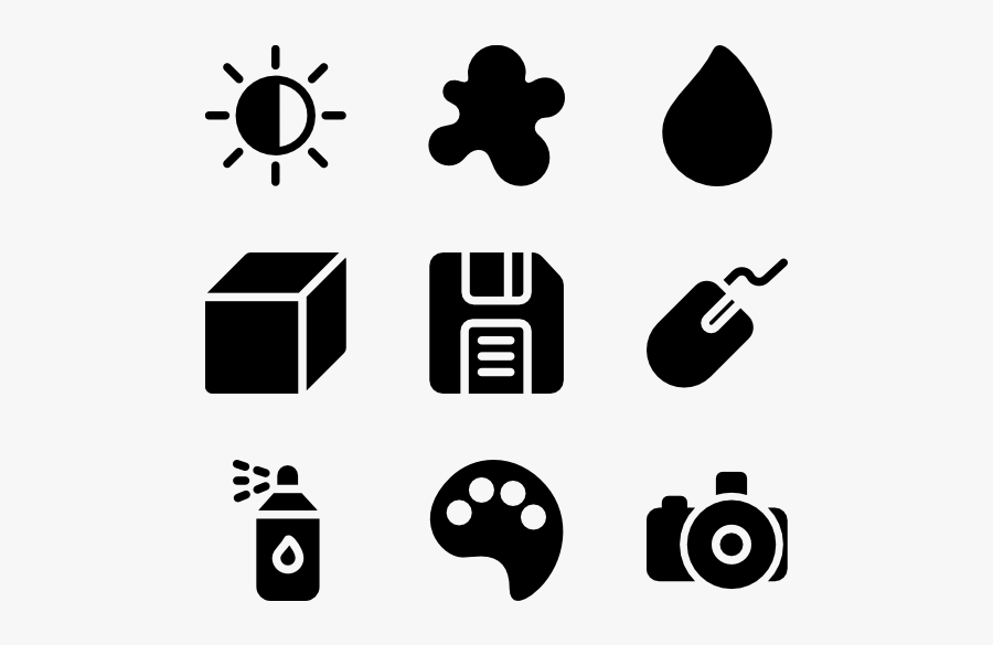 19 Artist Vector Art Studio Huge Freebie Download For - Graphic Artist Icon, Transparent Clipart