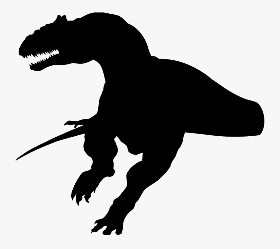 Dinosaur, Dino, The Silhouette, No Background, Gad - Dance Black Cut Out, Transparent Clipart