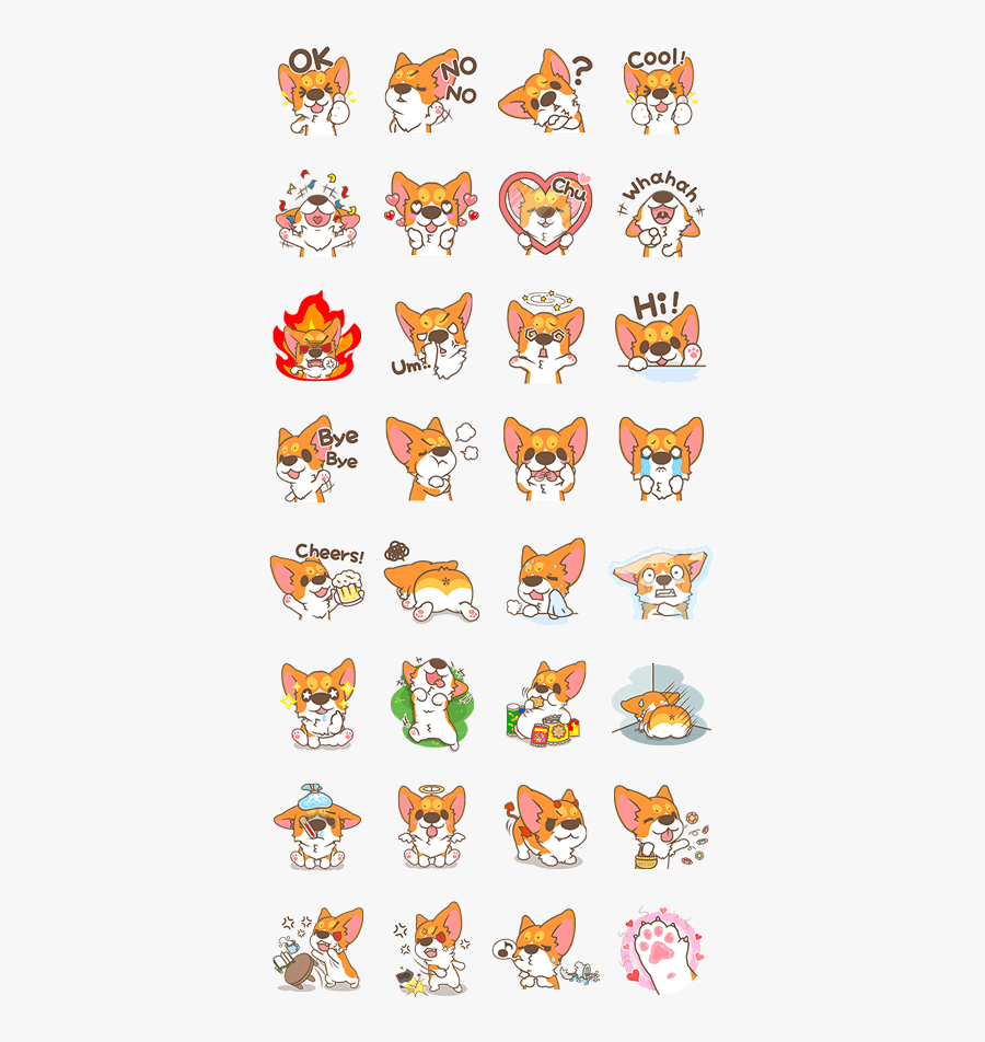 Corgi Pon Pon, Transparent Clipart
