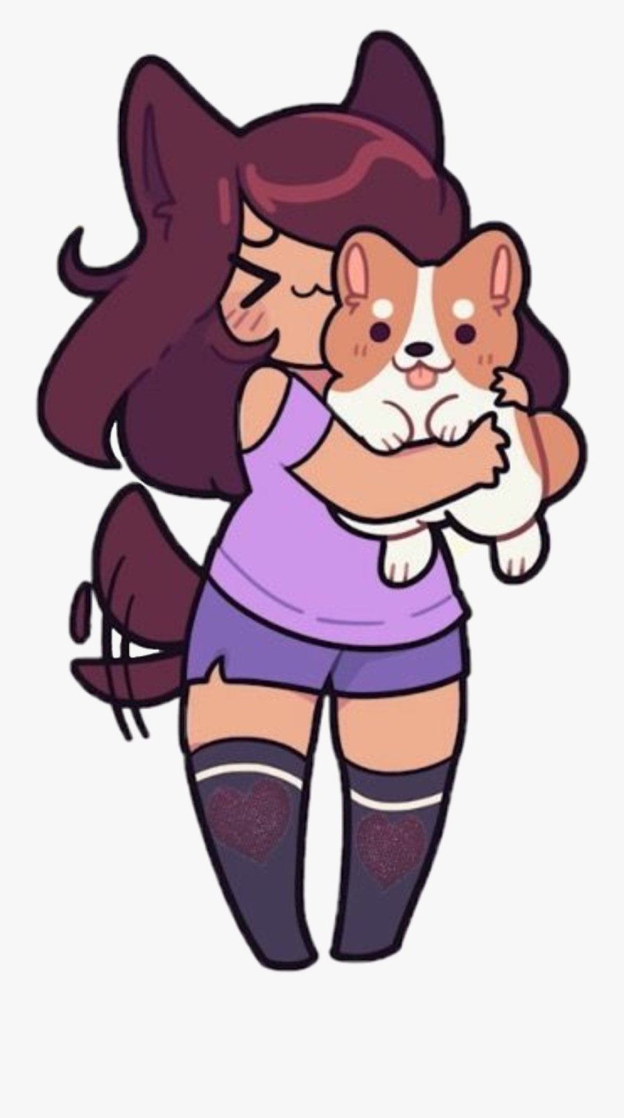 #aphmau #corgi #aphmaufanart #adorablepuppy #adorable - Aphmau Corgi, Transparent Clipart