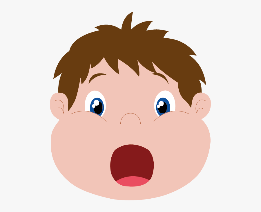 Surprised Kid Png Clip Art Transparent Download - Sad Fat Boy Cartoon, Transparent Clipart