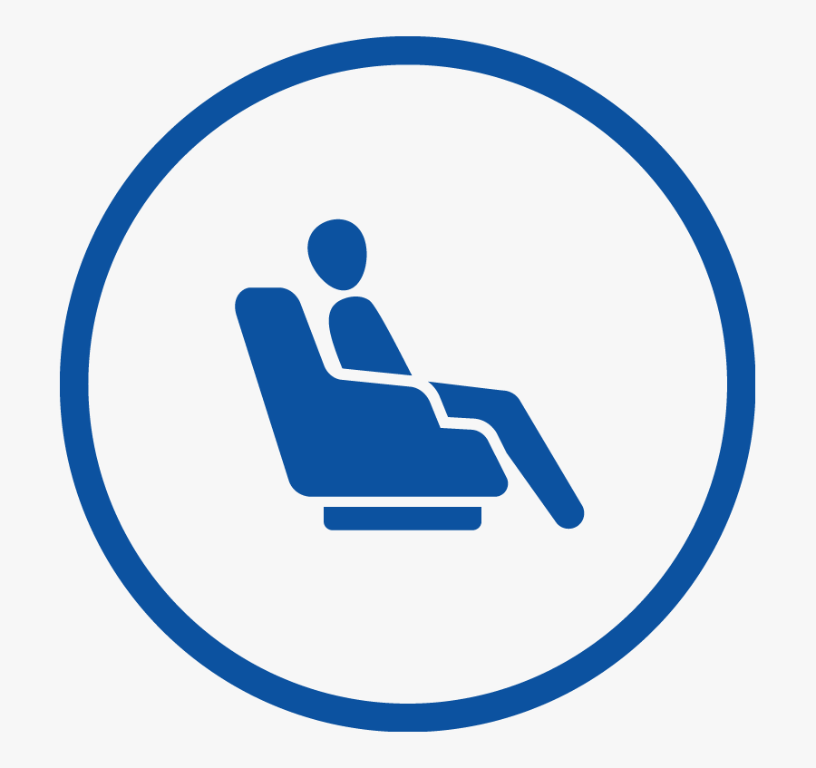 Business Class Seat Icon, Transparent Clipart