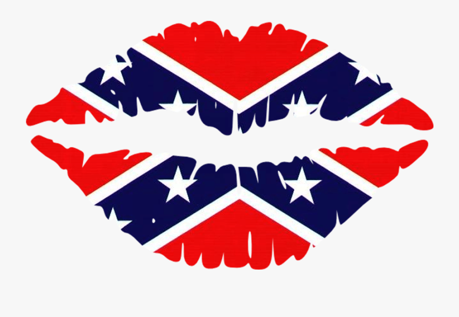 Clip Art Rebel Flag - Lips Clip Art, Transparent Clipart