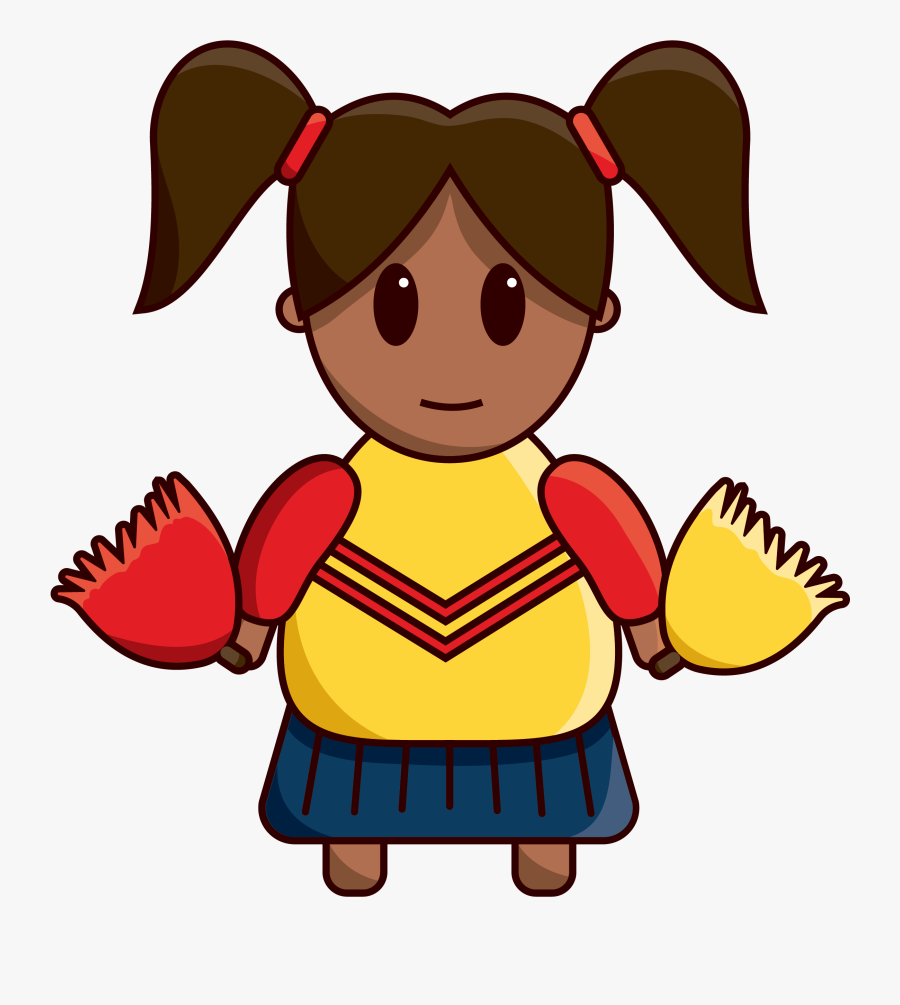 Amthor Game Illustartions Football-cheerleader - Cartoon, Transparent Clipart