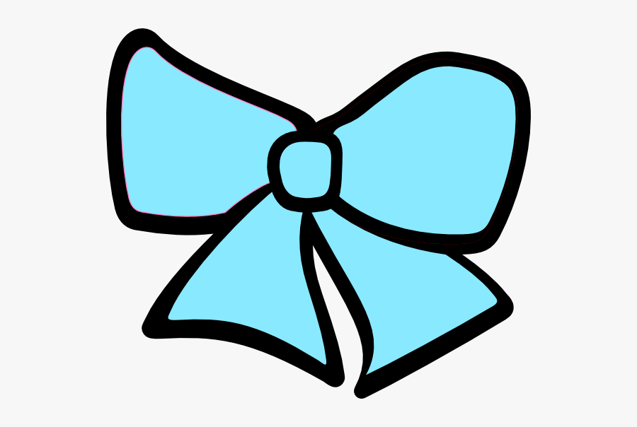 Birth Hair Bow 3 Clip Art At Clker - Blue Hair Bow Clipart, Transparent Clipart