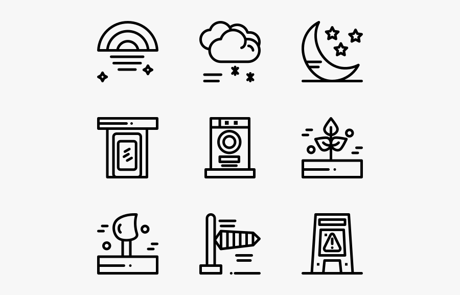 Rainy - Work Icon, Transparent Clipart