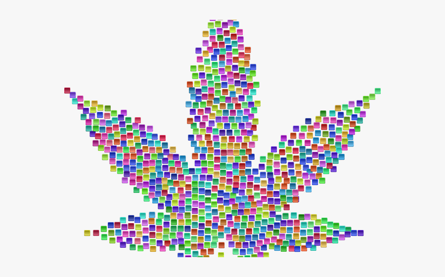 Weed Clipart Rainbow - Cannabis, Transparent Clipart
