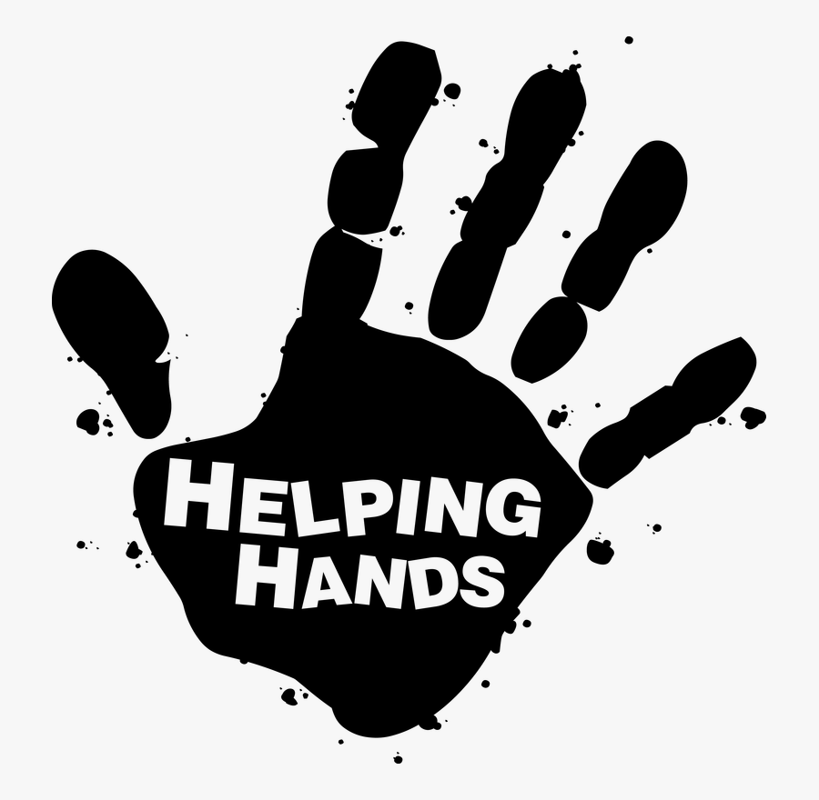 Transparent Helping Hands Png - Helping Hands Clipart Black And White, Transparent Clipart