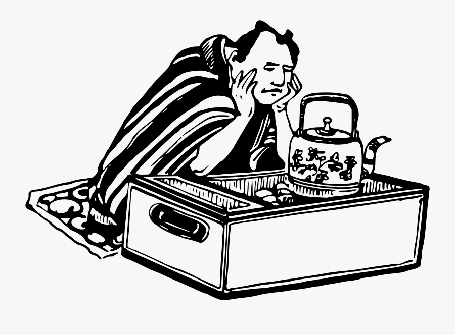 Jpg Black And White Download Passover Clipart Black - Watched Pot Never Boils, Transparent Clipart