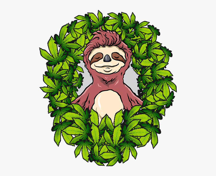 Stoned Sloth, Transparent Clipart
