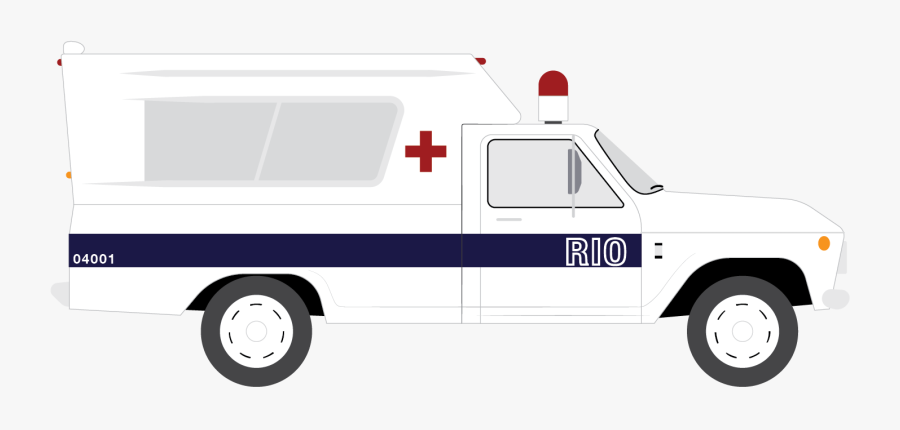 Clip Art Collection Of Free Drawing - Side Of Ambulance Clipart, Transparent Clipart