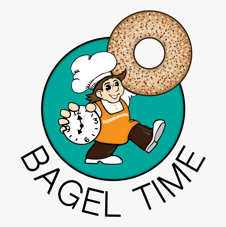 Bagel Time, Transparent Clipart