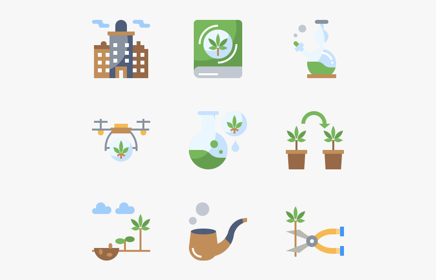 Marijuana, Transparent Clipart