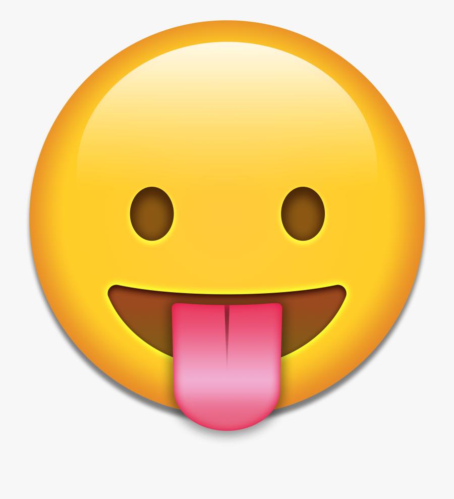Transparent Eating Emoji Png - Emoji Tongue Png, Transparent Clipart