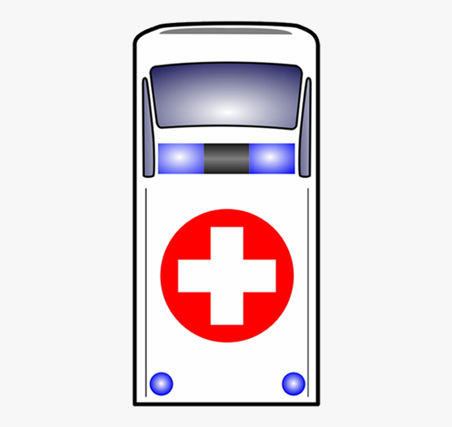 Ambulance Showing From Top View - Ambulance Top View Png, Transparent Clipart