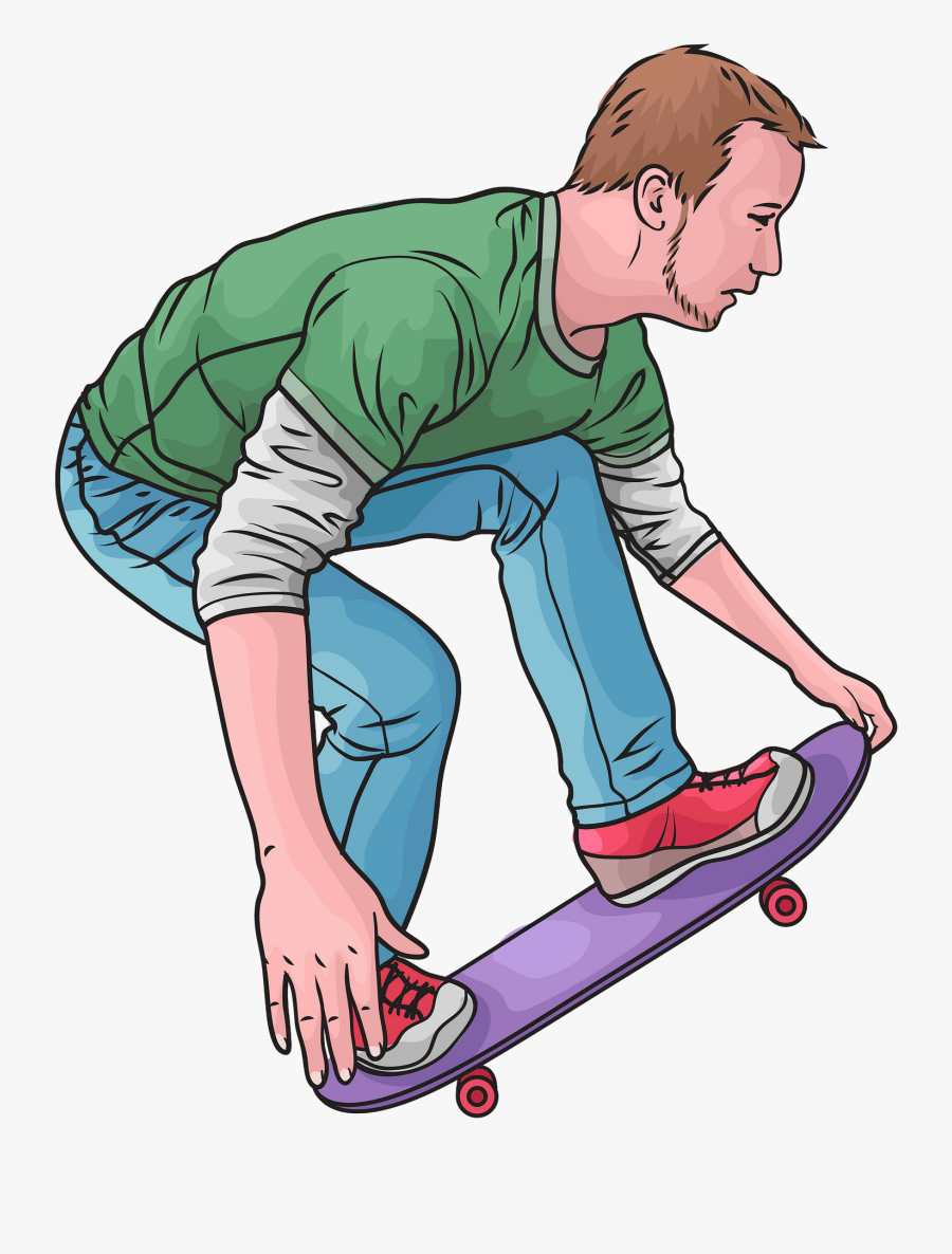 Longboarding, Transparent Clipart
