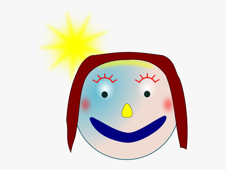 Free Vector Smiley Girl Clip Art - Clip Art, Transparent Clipart