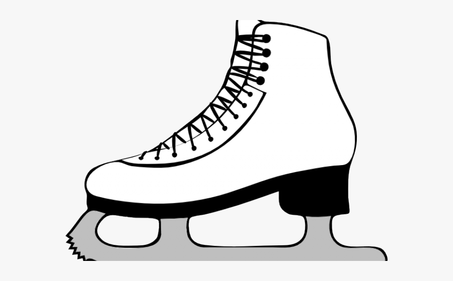 Skateboarding Clipart Black And White - Clip Art Figure Skate, Transparent Clipart