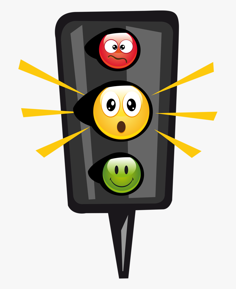 Corrida * Carros F/1 - Cartoon Amber Traffic Light, Transparent Clipart