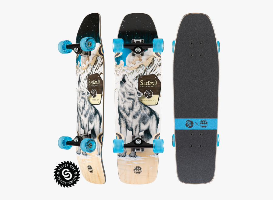 Clip Art Freeboard Skateboard - Sector 9 Howl Ninety Five, Transparent Clipart