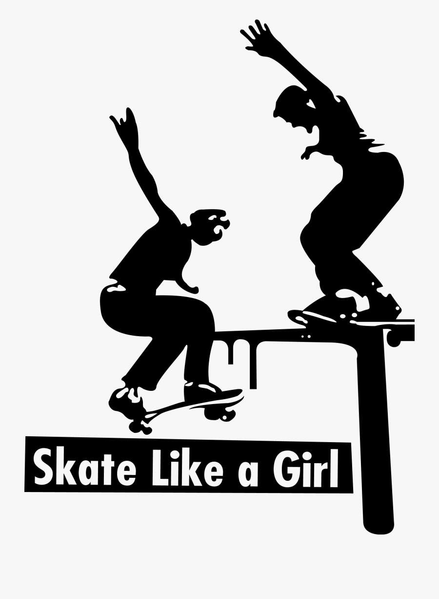 Girls Can Do - Skate Like A Girl, Transparent Clipart