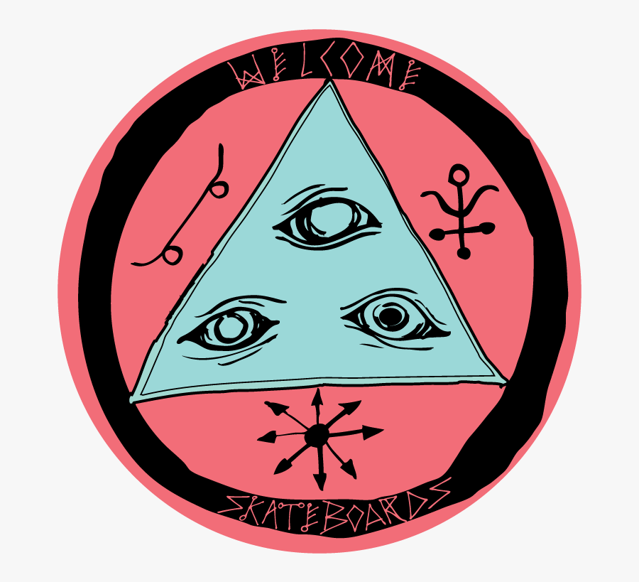 Welcome Skateboards Logo Black, Transparent Clipart